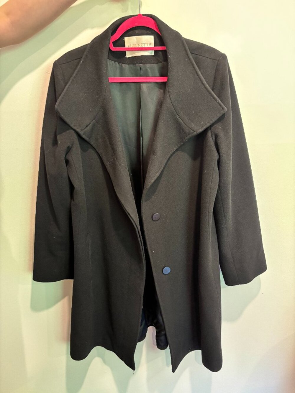 Fleurette Wool and Cashmere Coat